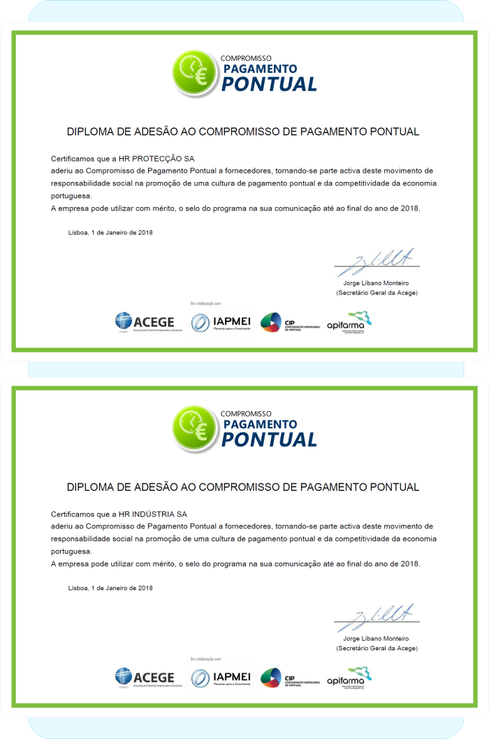 HR Group – Compromisso de Pagamento Pontual